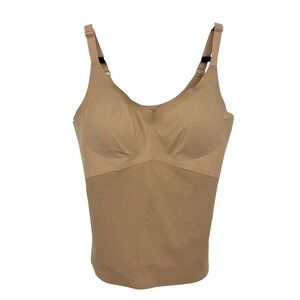 Honeylove LiftWear Cami XL Nude Built In Bra Seamless Compression Shapewear